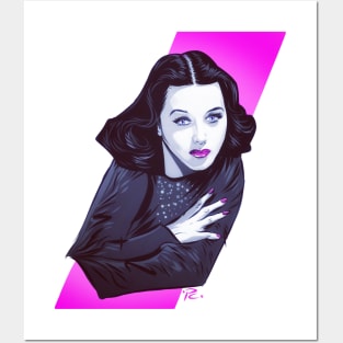 Hedy Lamarr - An illustration by Paul Cemmick Posters and Art